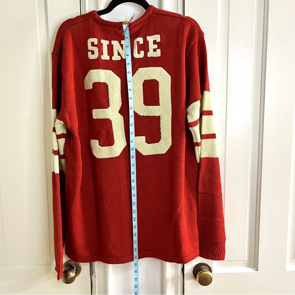 Heroes & Villains Marvel Logo Red Varsity Sweater NWT - Picture 9 of 15